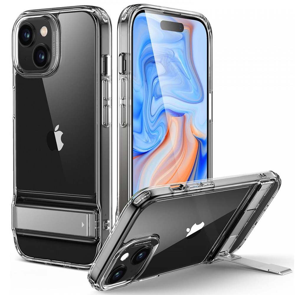 ESR Air Shield Boost Kickstand kryt na - iPhone 15 Plus - transparentná KF2314726