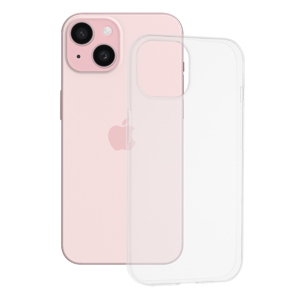 Techsuit Clear Silicone obal na - iPhone 15 - Transparent KF2314630