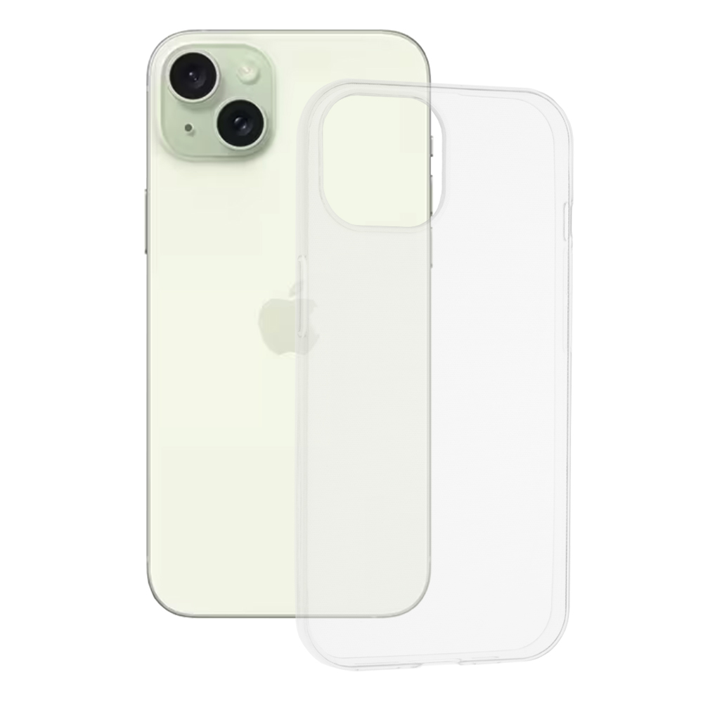 Techsuit Clear Silicone obal na - iPhone 15 Plus - Transparent KF2314632