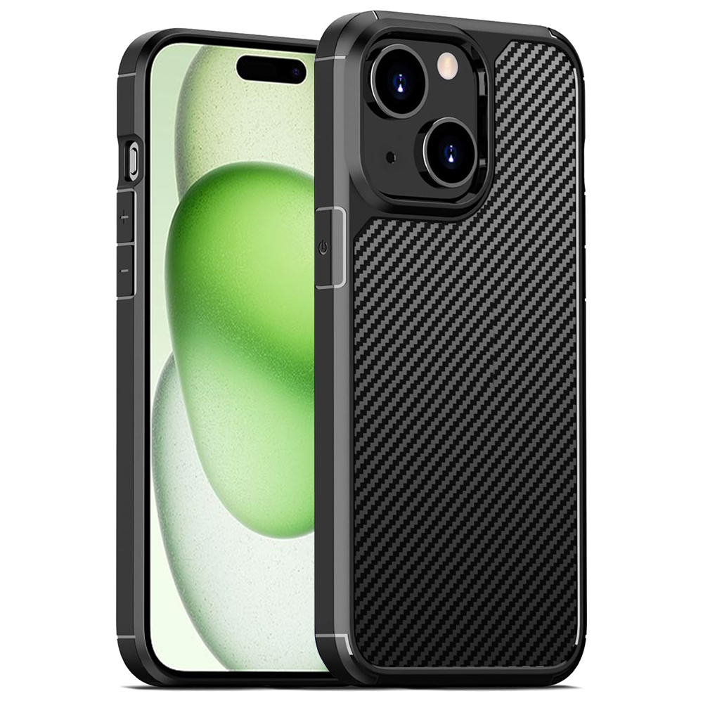 Techsuit CarbonFuse - kryt na iPhone 15 Plus - Čierna KF2314700