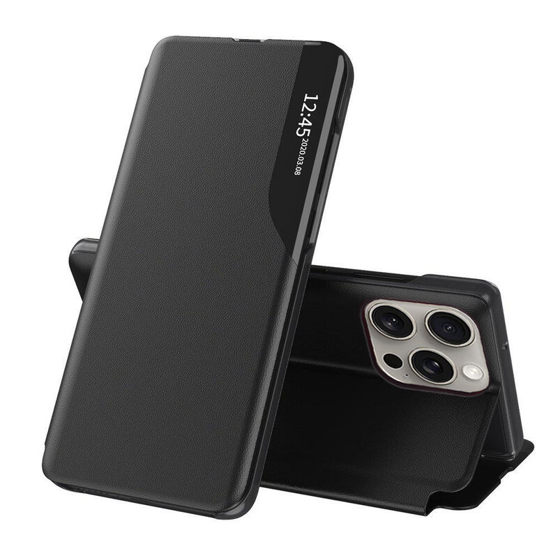 Techsuit eFoLD Series otvárací obal pre - iPhone 15 pro - Čierna KF2314082