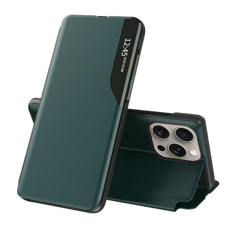 Techsuit eFoLD Series otvárací obal pre - iPhone 15 pro - Tmavozelená KF2314083