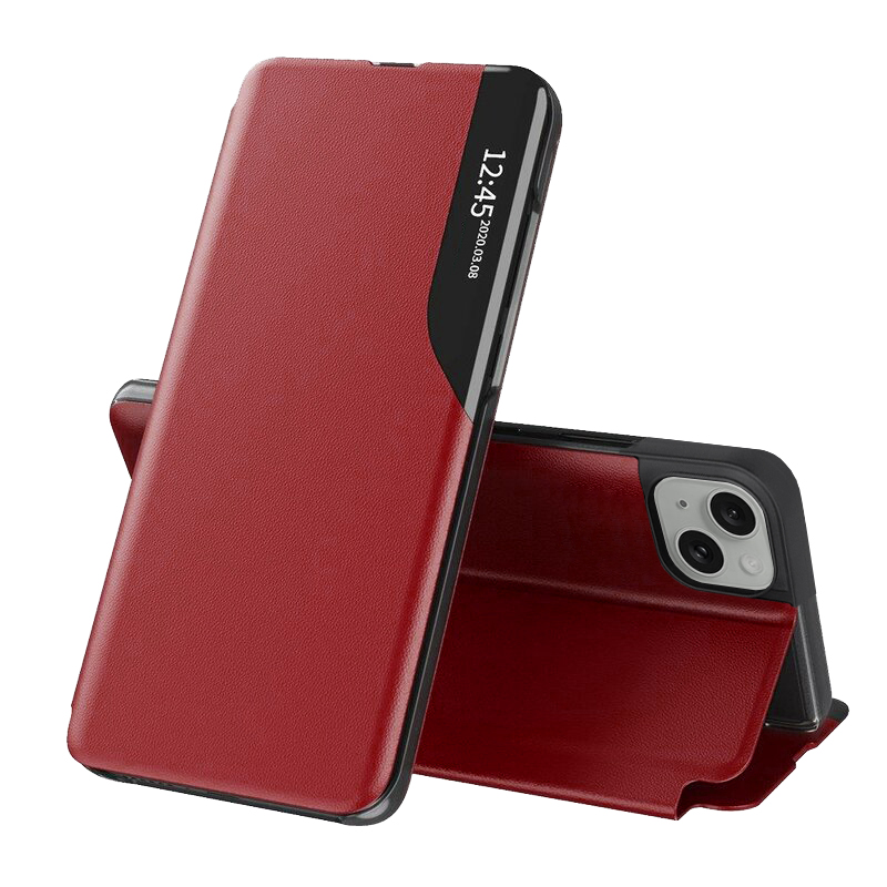 Techsuit eFoLD Series otvárací obal pre - iPhone 15 Plus - Červená KF2314090