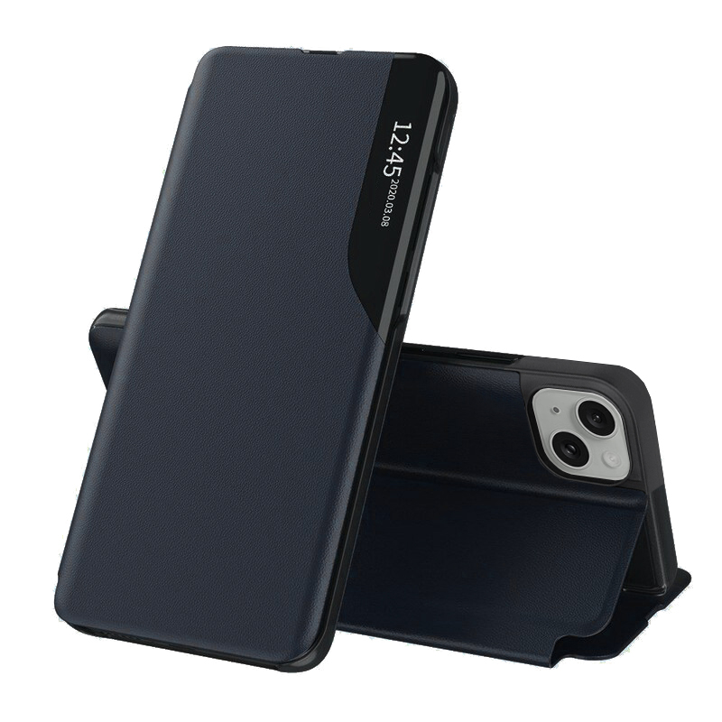 Techsuit eFoLD Series otvárací obal pre - iPhone 15 Plus - Tmavomodrá KF2314091