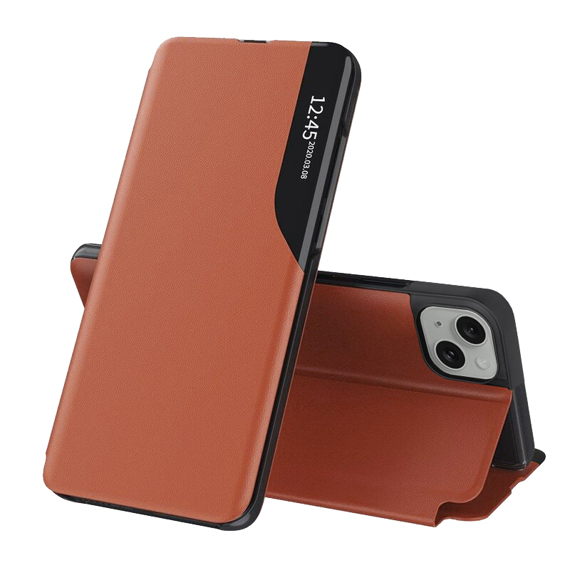 Techsuit eFoLD Series otvárací obal pre - iPhone 15 Plus - oranžová KF2314093