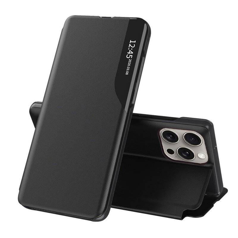 Techsuit eFoLD Series otvárací obal pre - iPhone 15 pro Max - Čierna KF2314094