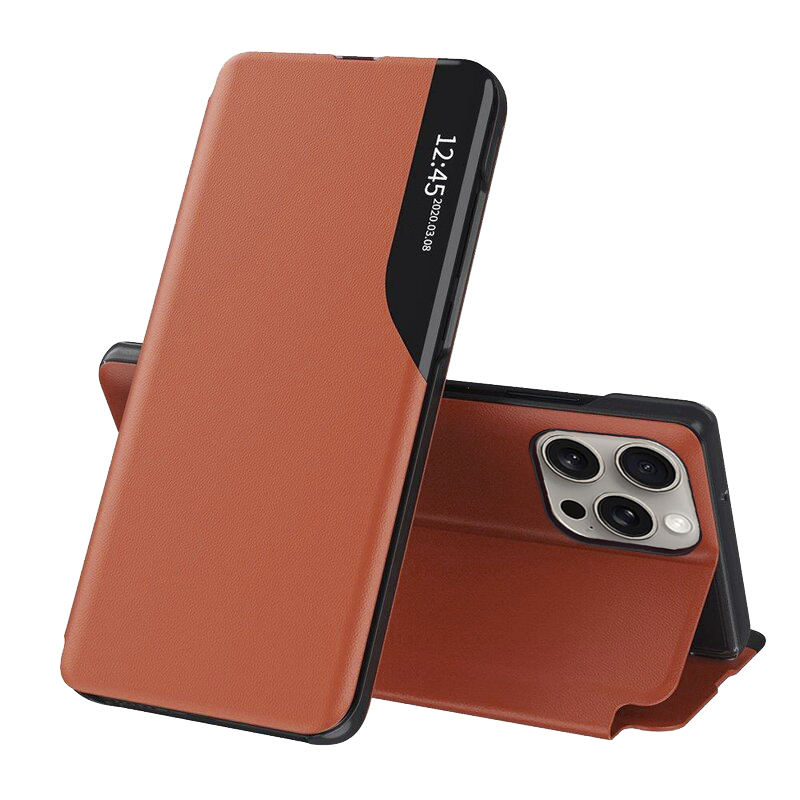 Techsuit eFoLD Series otvárací obal pre - iPhone 15 pro Max - oranžová KF2314099