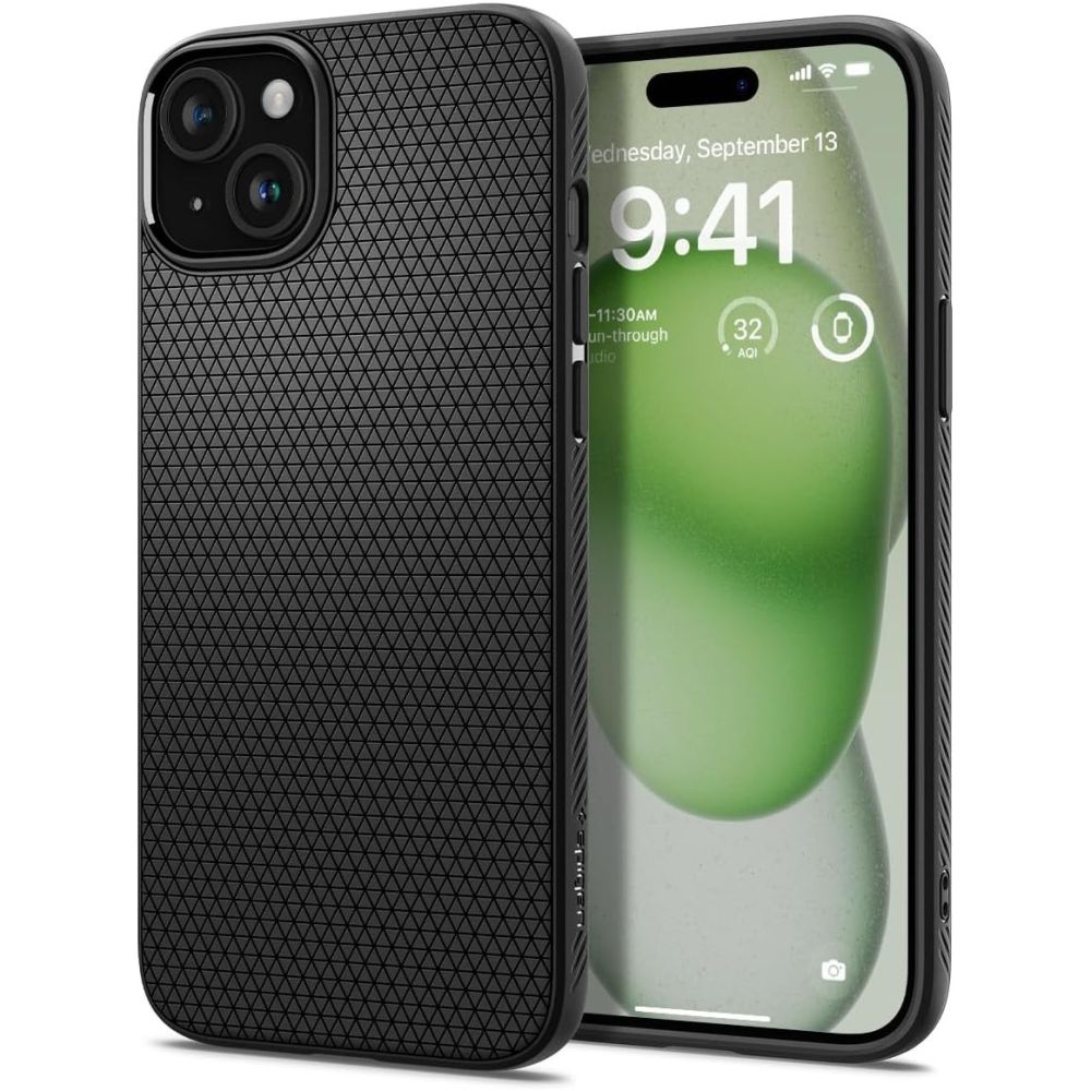Spigen Liquid Air ochranný kryt na - iPhone 15 Plus - Matná čierna KF2314966