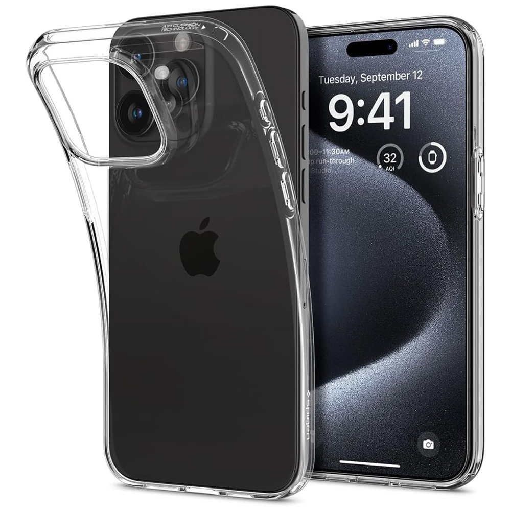 Spigen Liquid Crystal kryt na - iPhone 15 pro - transparentná KF2314976