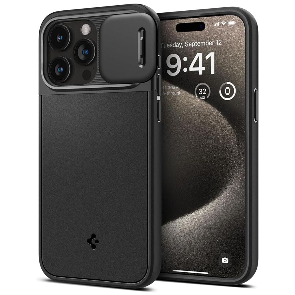 Spigen Optik Armor kryt na - iPhone 15 pro Max - Čierna KF2314991