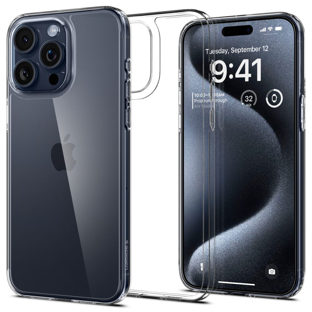 Spigen Air Skin Hybrid obal na - iPhone 15 pro - Crystal transparentná KF2314934