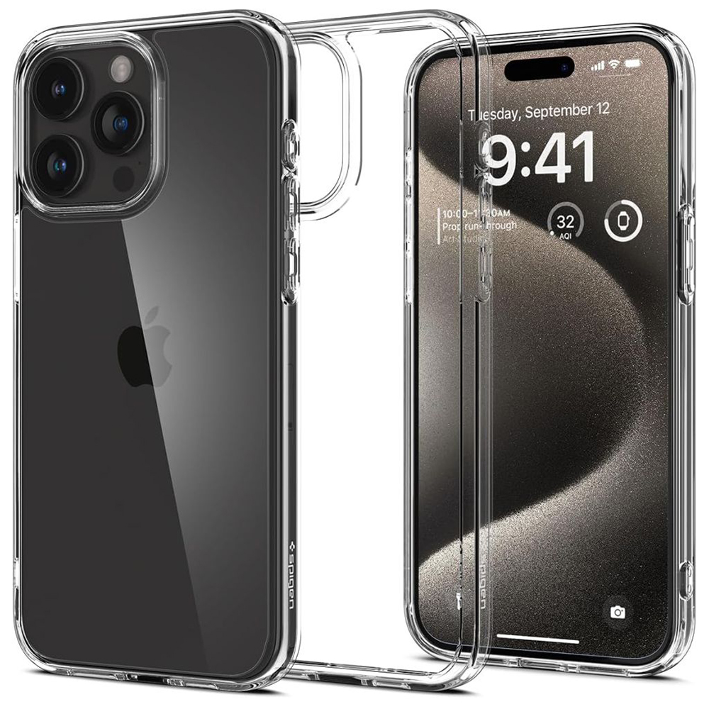Spigen Ultra Hybrid obal na - iPhone 15 pro Max - transparentná KF2315013