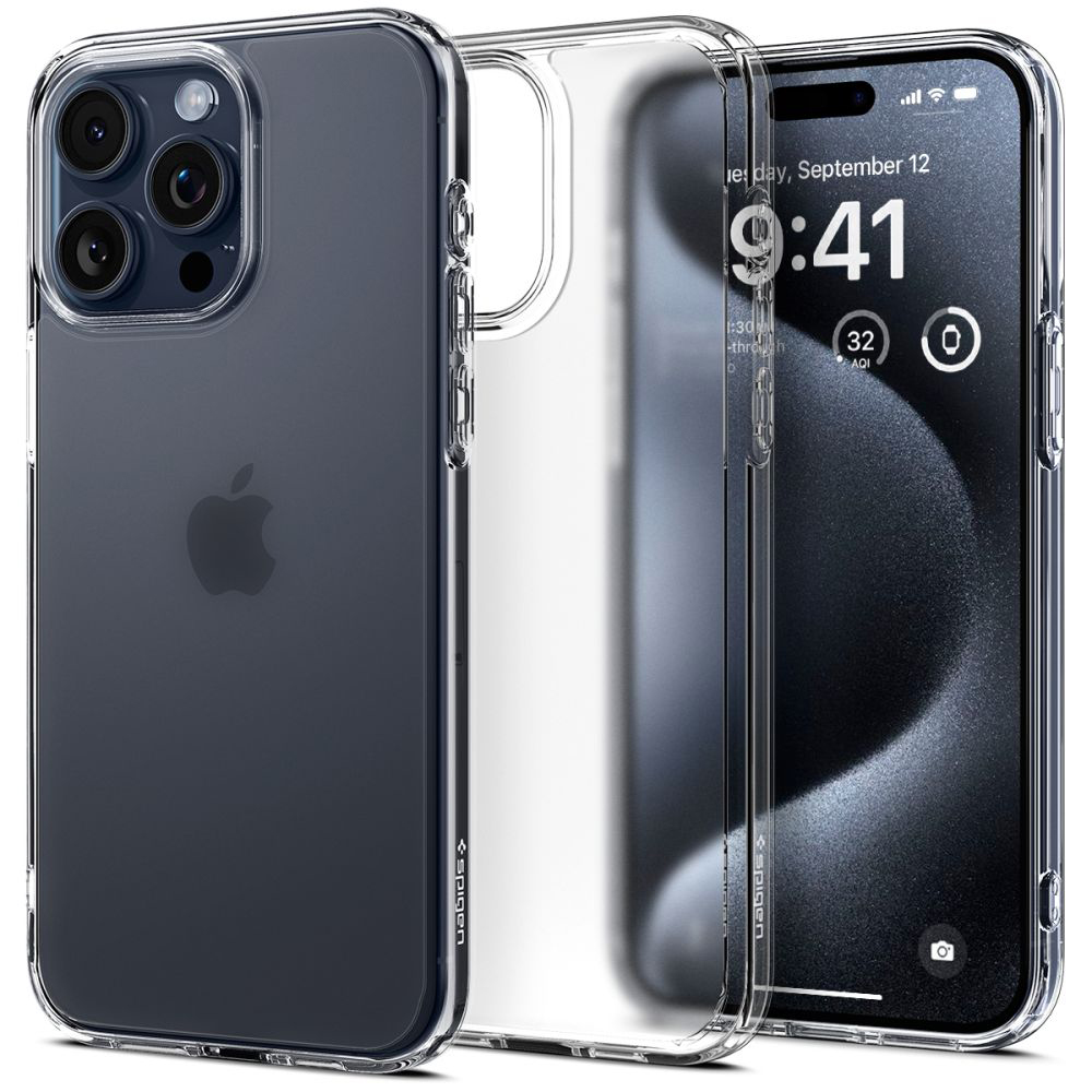 Spigen Ultra Hybrid obal na - iPhone 15 pro - Frost transparentná KF2315047