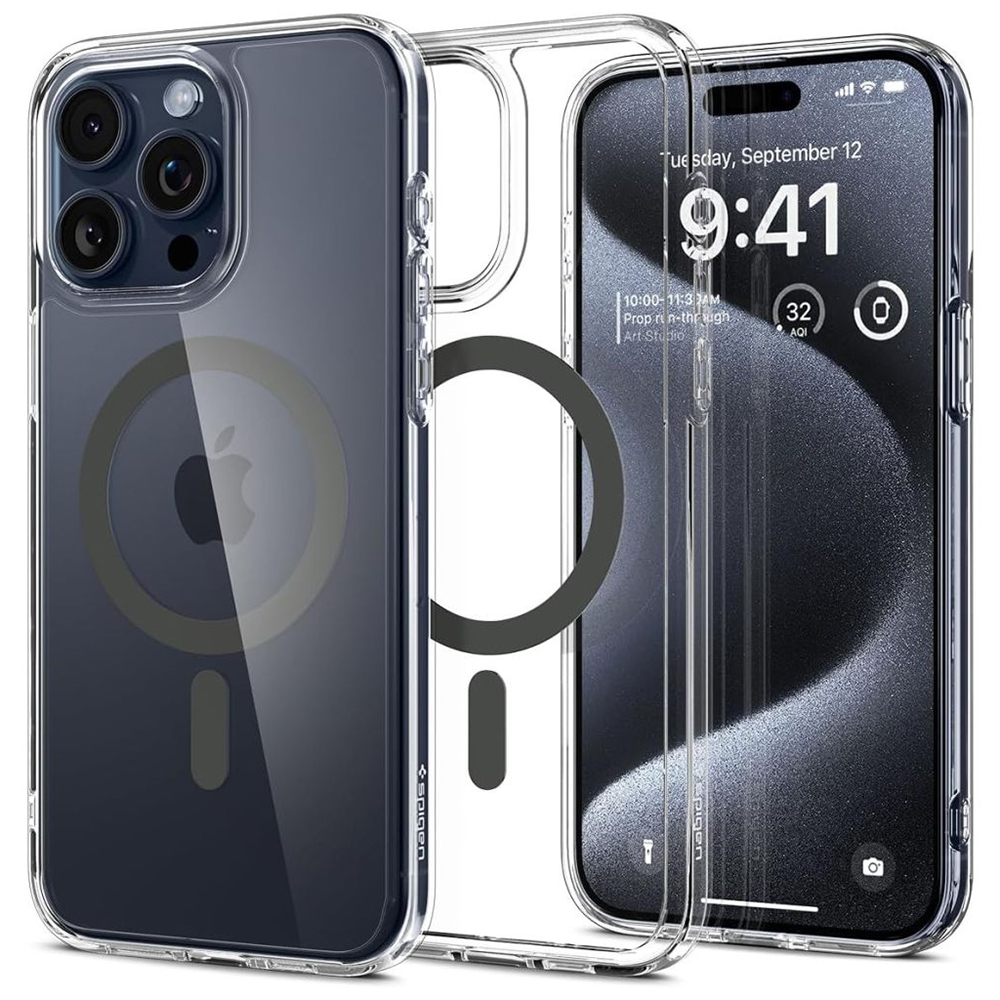 Spigen Ultra Hybrid MagSafe obal na - iPhone 15 pro - Grafitová KF2315022