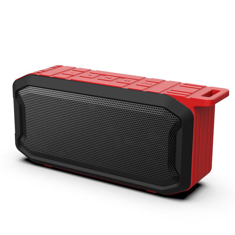 E-shop Bomba Bluetooth prenosný reproduktor anti-drop s FM, AUX, SD, USB, HandsFree X2 Farba: Červená