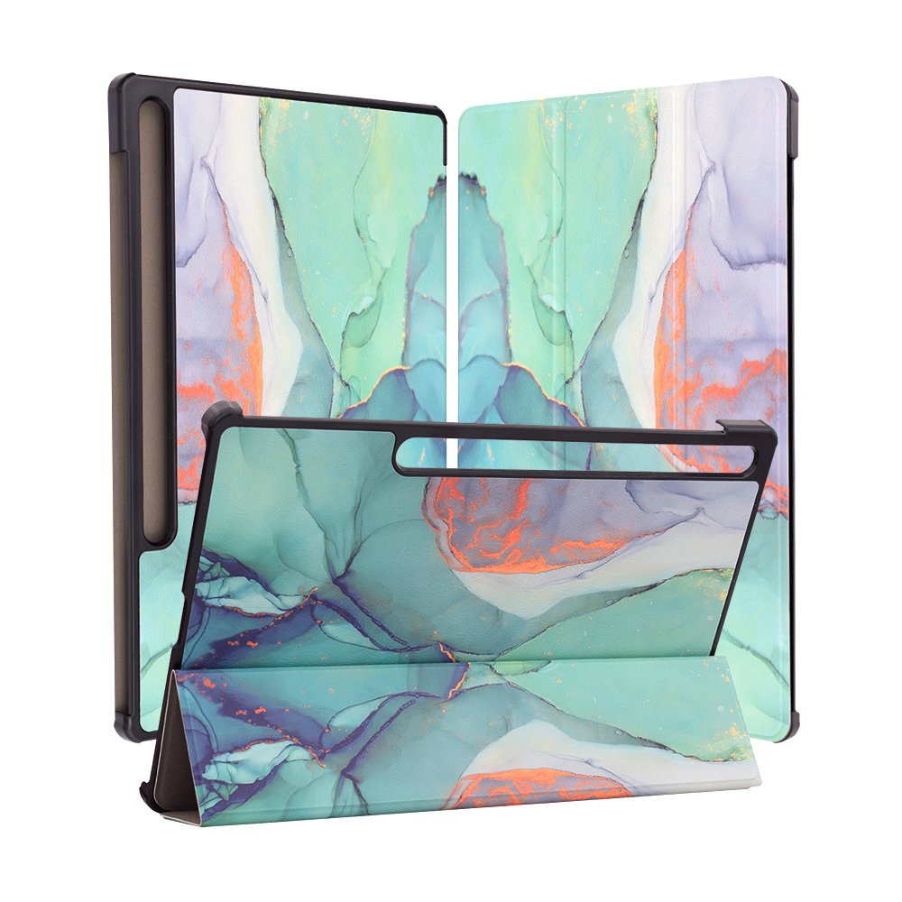 Techsuit Foldpro ochranné puzdro pre - Samsung Galaxy Tab S7 Plus / S8 Plus / S7 FE - Green Time KF2316992