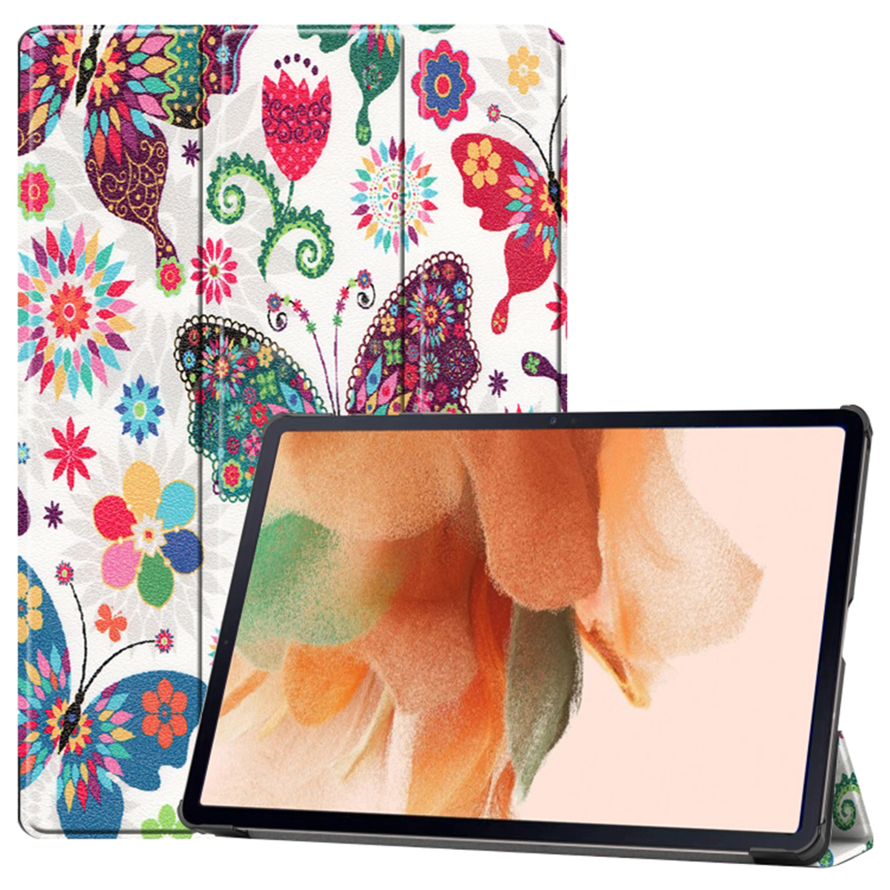 Techsuit Foldpro ochranné puzdro pre - Samsung Galaxy Tab S7 Plus / S8 Plus / S7 FE - Butterfly KF2316993