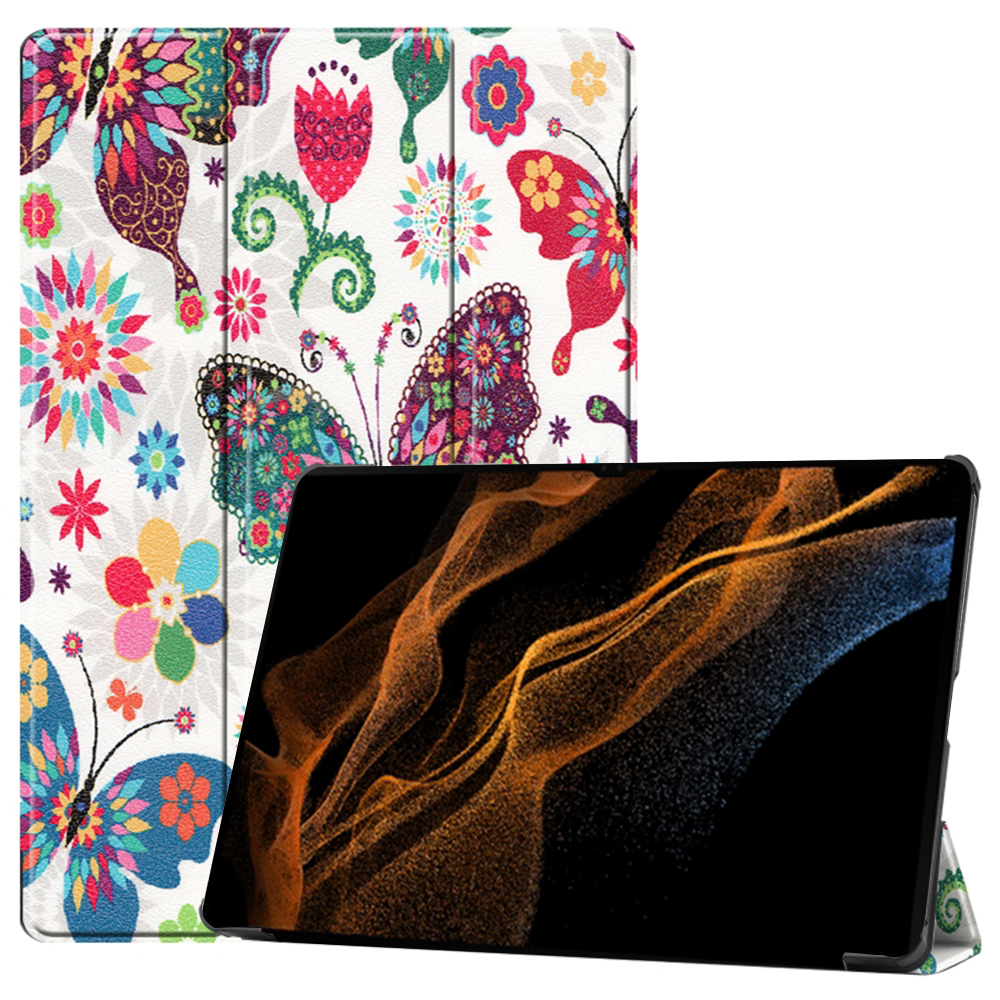 Techsuit Foldpro ochranné puzdro pre - Samsung Galaxy Tab S8 Ultra / S9 Ultra - Butterfly KF2317001