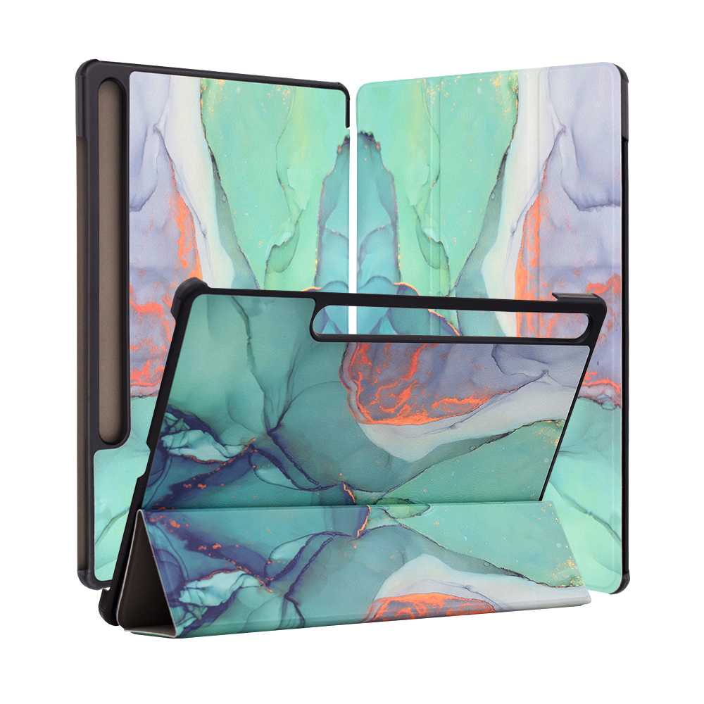 Techsuit Foldpro ochranné puzdro pre - Samsung Galaxy Tab S9 Plus / S9 FE Plus - Green Time KF2317028