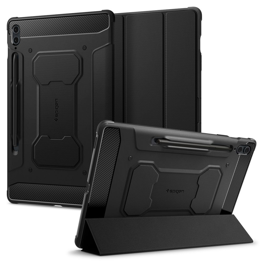 Spigen Rugged Armor PRO ochranný obal pre - Samsung Galaxy Tab S9 FE Plus - Čierna KF2316968