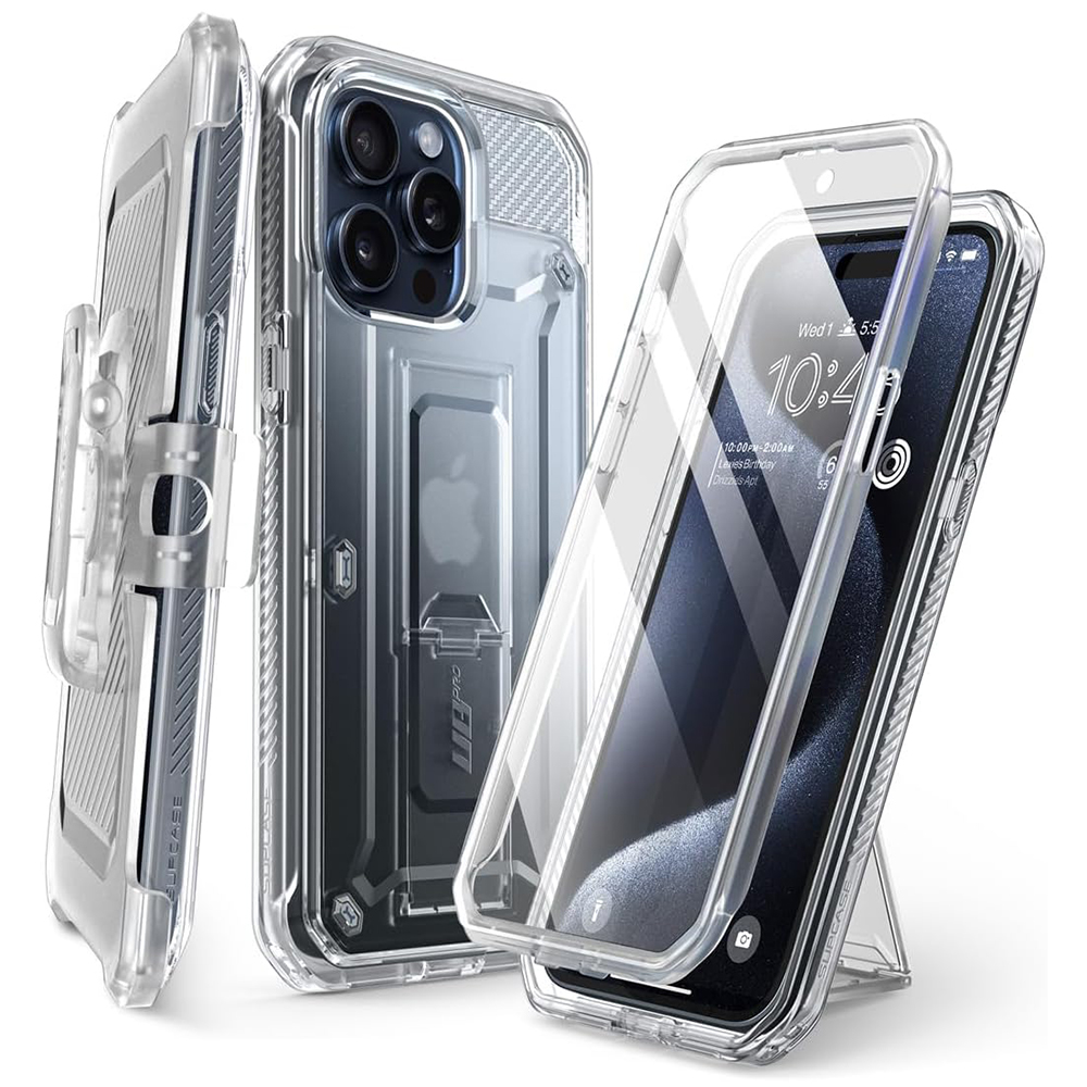 Supcase Unicorn Beetle Pro kryt na - iPhone 15 Pro - transparentná KF2315186