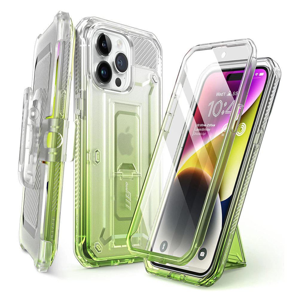 Supcase Unicorn Beetle Pro kryt na - iPhone 15 Pro Max - Gradient zelená KF2315362