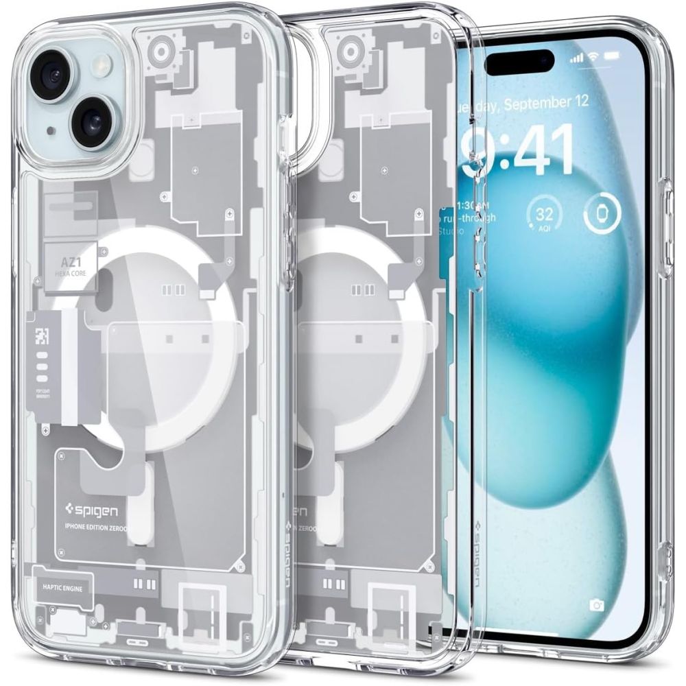 Spigen Ultra Hybrid MagSafe Zero One kryt na - iPhone 15 - biela KF2315344