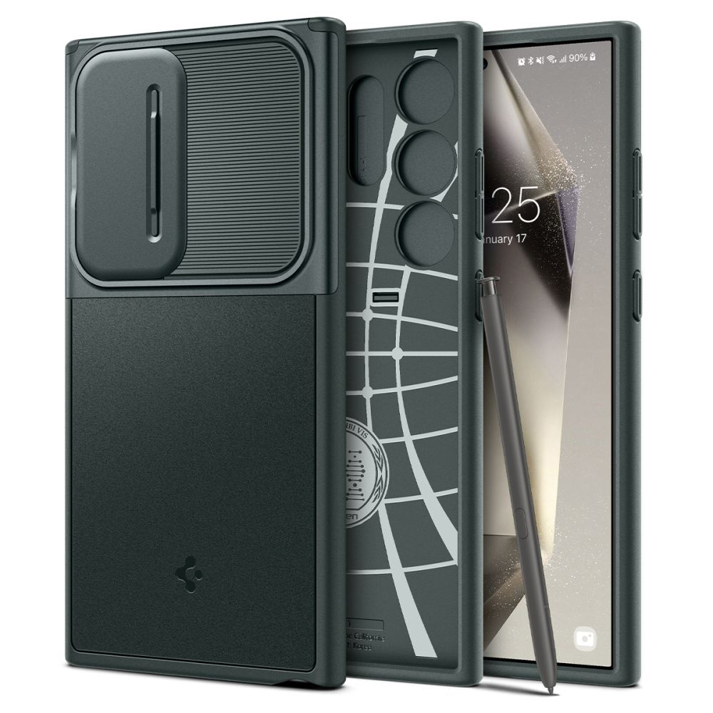 Spigen Optik Armor ochranný obal - Samsung Galaxy S24 Ultra - Abyss zelená KF2318916