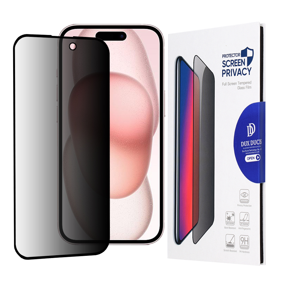 Dux Ducis Temperované sklo Privacy pre - iPhone 15 - čierna KF2315349