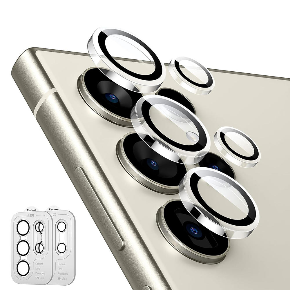 ESR Ochranné temperované sklo na objektív (2 kusy) - Samsung Galaxy S24 Ultra - transparentná KF2318132