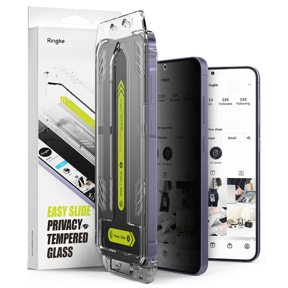 Ringke Temperované sklo Easy Slide (2 kusy) - Samsung Galaxy S24 Plus - Privacy KF2318979