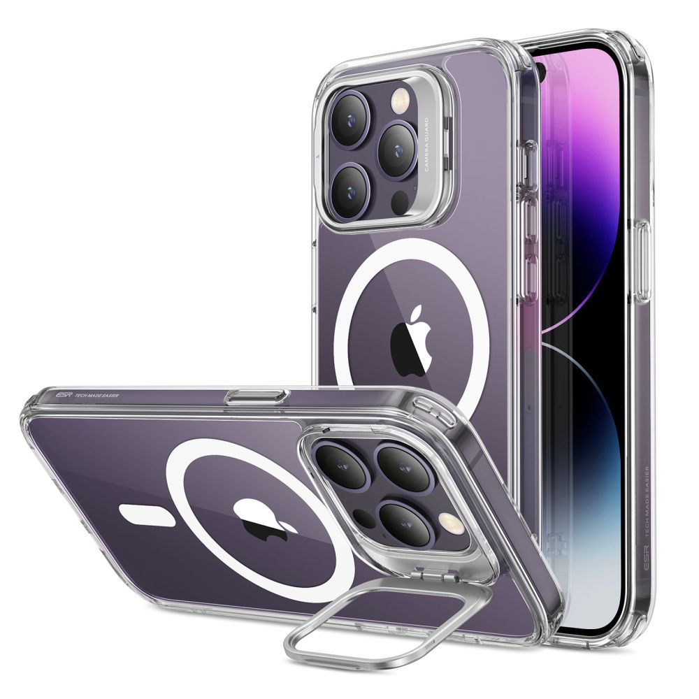 ESR CLASSIC KICKSTAND HaloLock kryt pre - iPhone 14 Pro - číry KF2312639