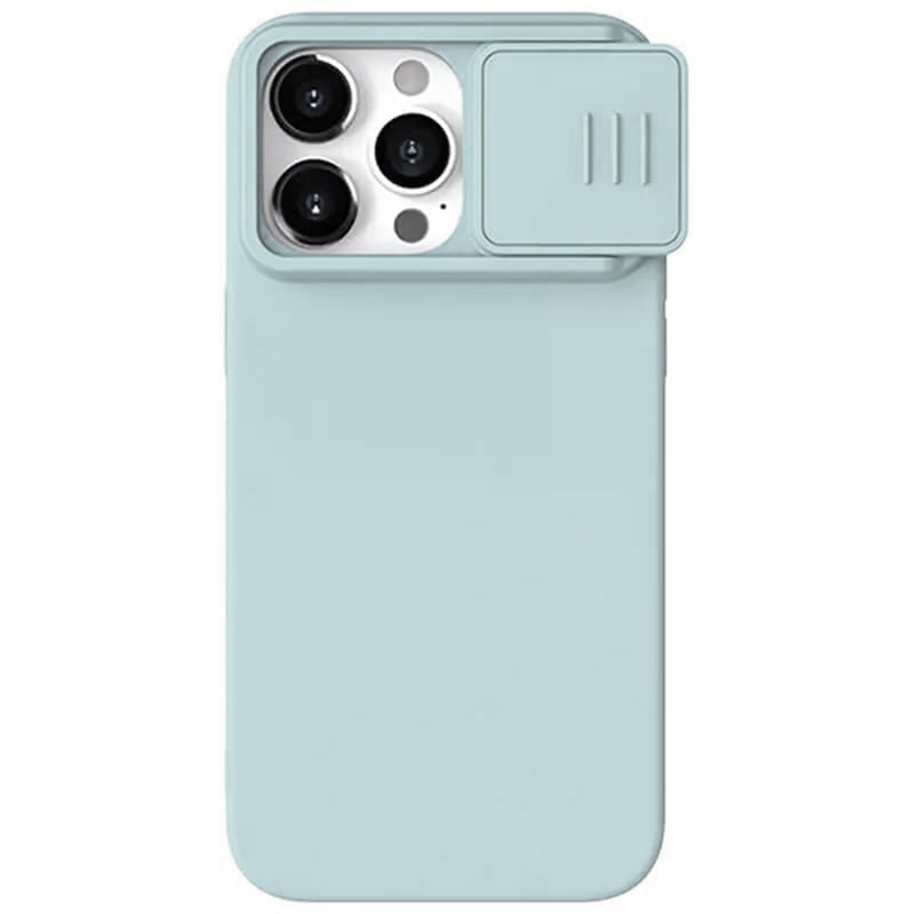 Nillkin CamShield Silky MagSafe Silicone kryt pre - iPhone 15 Pro Max - Haze modrá KF2315771