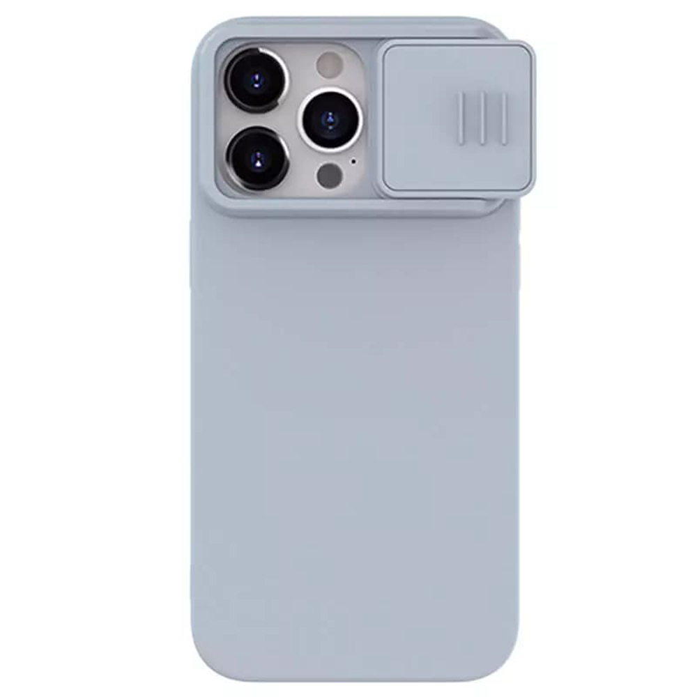 Nillkin CamShield Silky MagSafe Silicone kryt pre - iPhone 15 Pro Max - Star sivá KF2315772