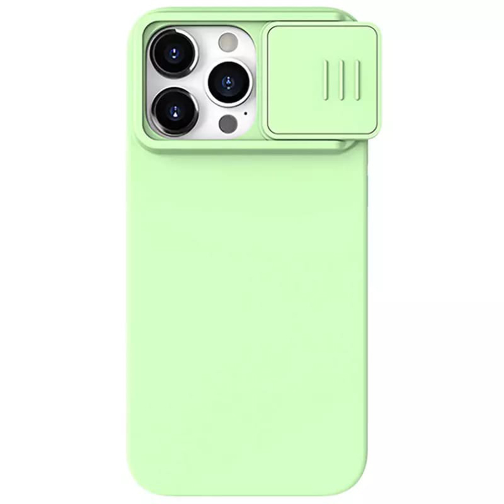 Nillkin CamShield Silky MagSafe Silicone kryt pre - iPhone 15 Pro - Mint zelená KF2315776