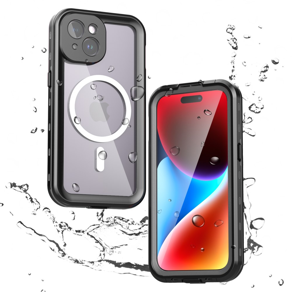ShellBox Vodotesné puzdro IP68 MagSafe - iPhone 15 - čierna KF2322119