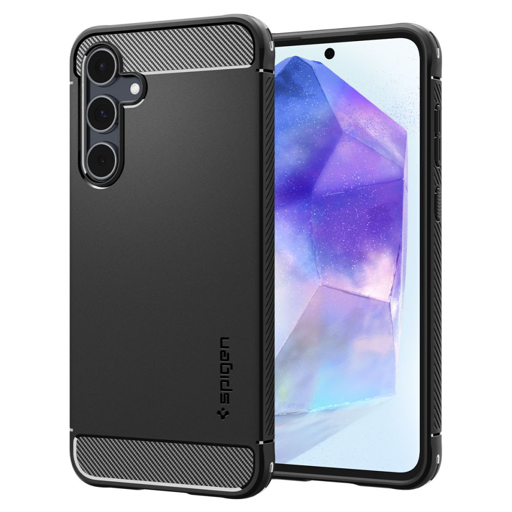 Spigen Rugged Armor kryt pre - Samsung Galaxy A55 5G - Čierna KF2320696