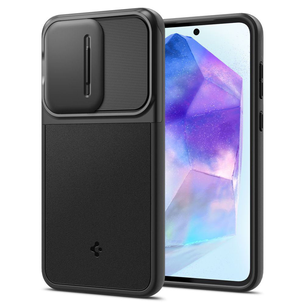 Spigen Optik Armor kryt na - Samsung Galaxy A55 5G - Čierna KF2320697