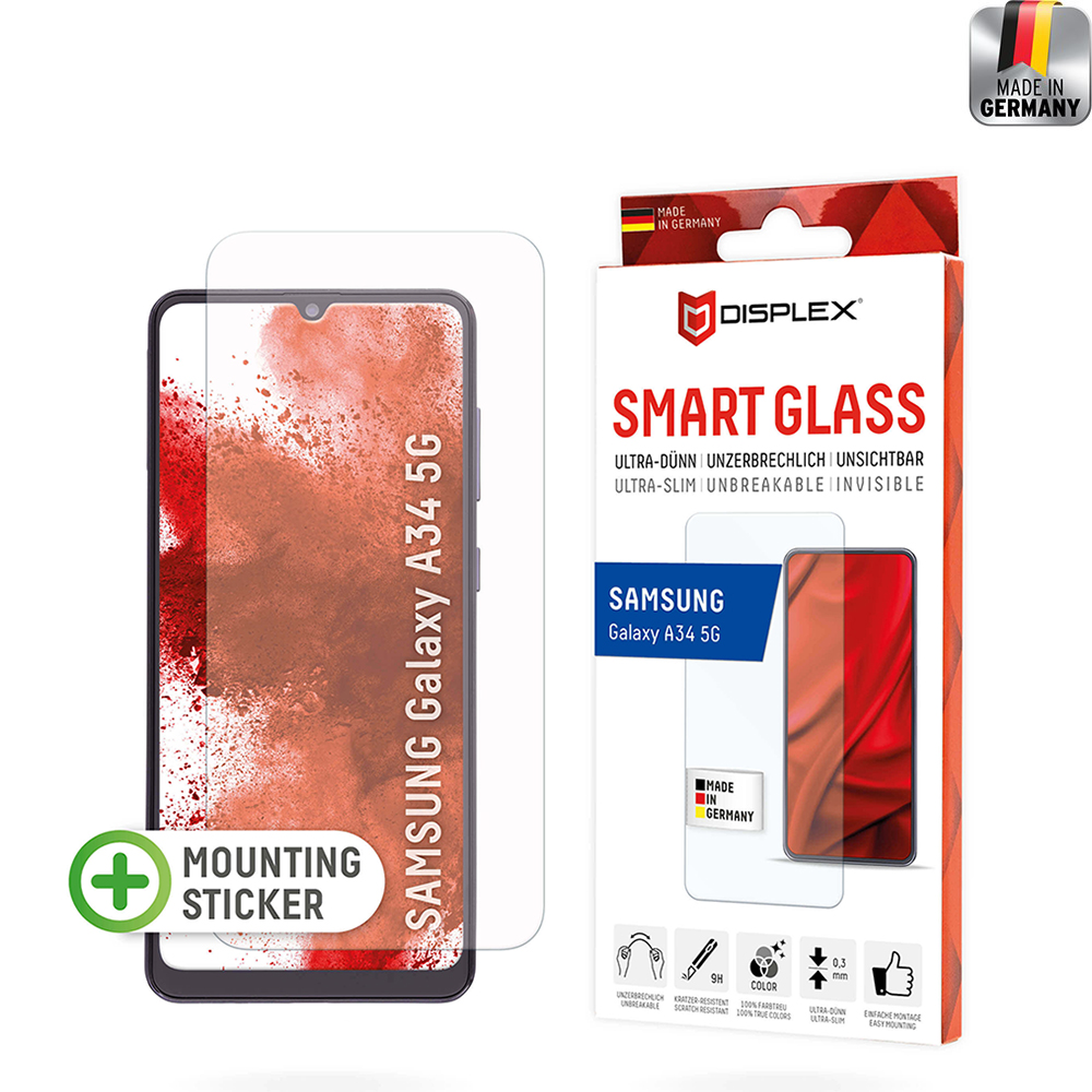 Displex Premium Smart FlexiGlass tvrdené sklo - Samsung Galaxy A34 5G - Priehľadná KF2324247