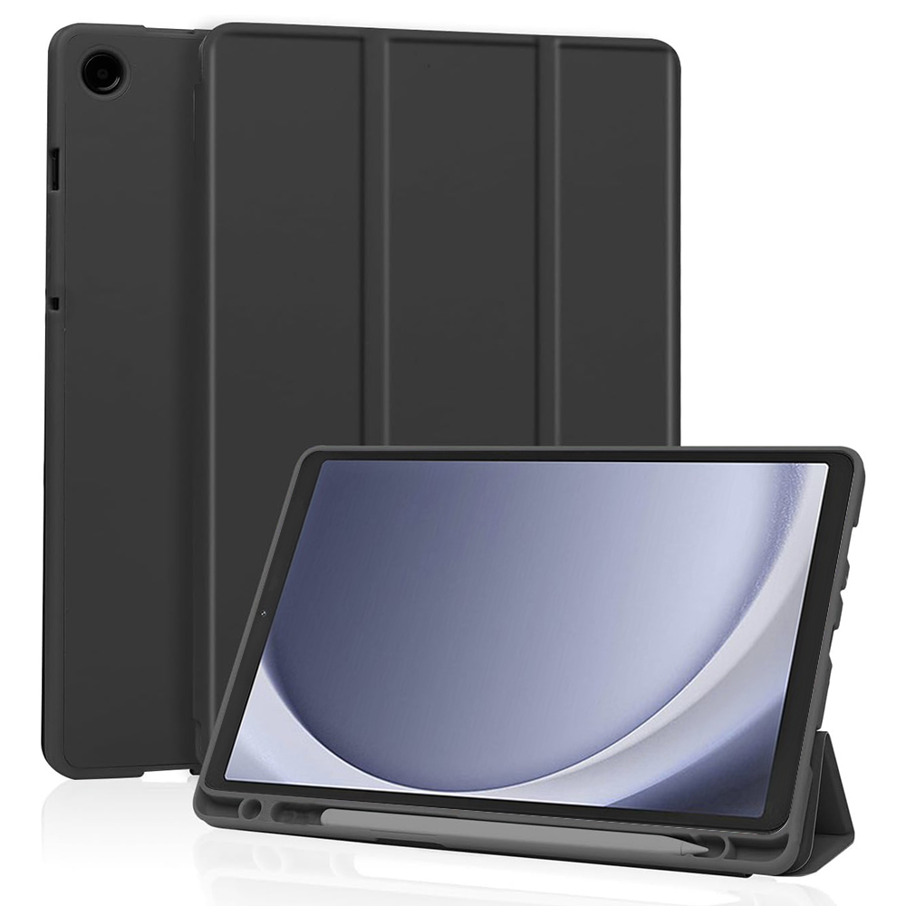 Techsuit Sklopný obal Flex Trifold (s držiakom na pero) - Samsung Galaxy Tab A9 - Čierna KF2321531