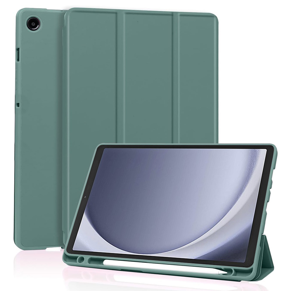 Techsuit Sklopný obal Flex Trifold (s držiakom na pero) - Samsung Galaxy Tab A9 - Zelená KF2321540