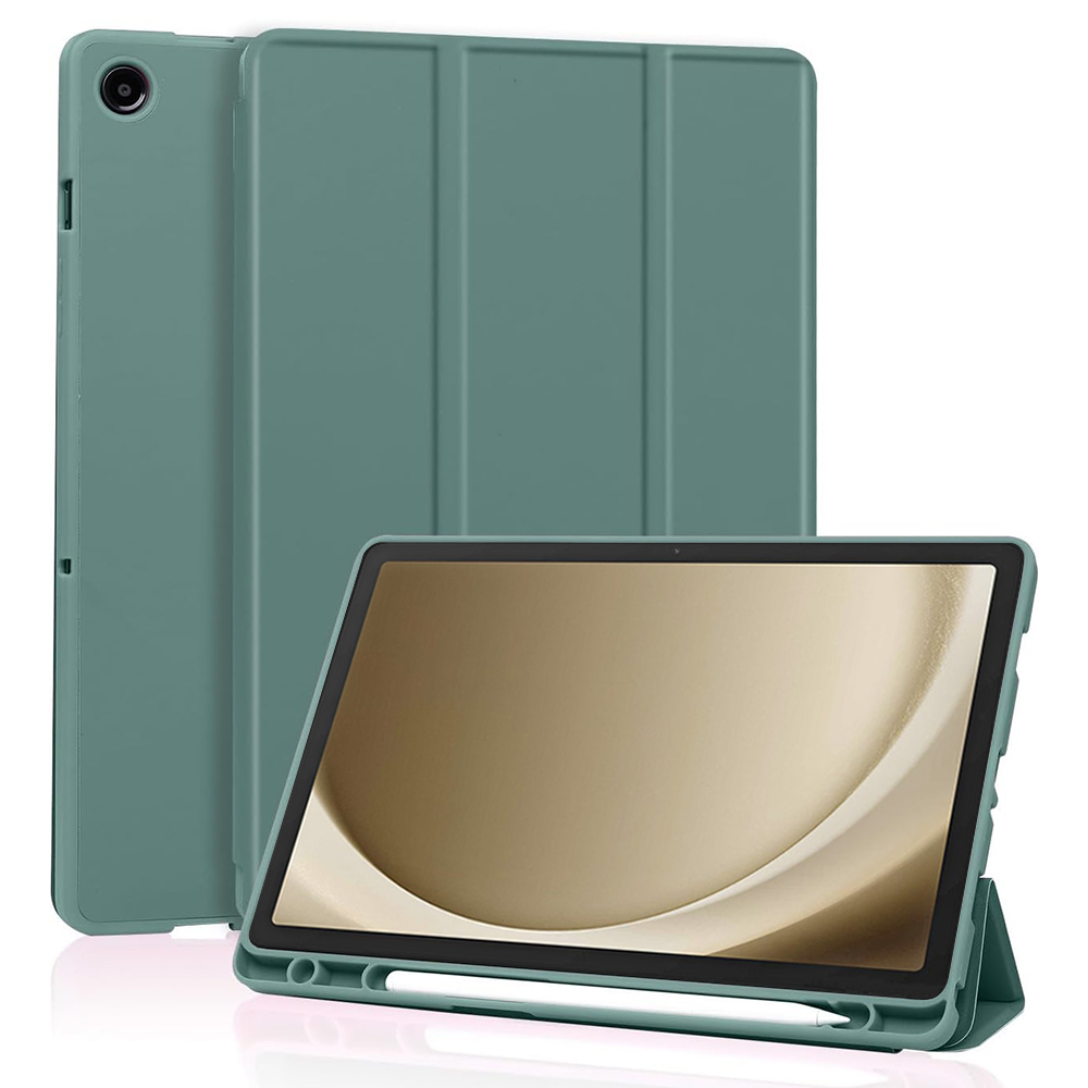 Techsuit Sklopný obal Flex Trifold (s držiakom na pero) - Samsung Galaxy Tab A9 Plus - Zelená KF2321673