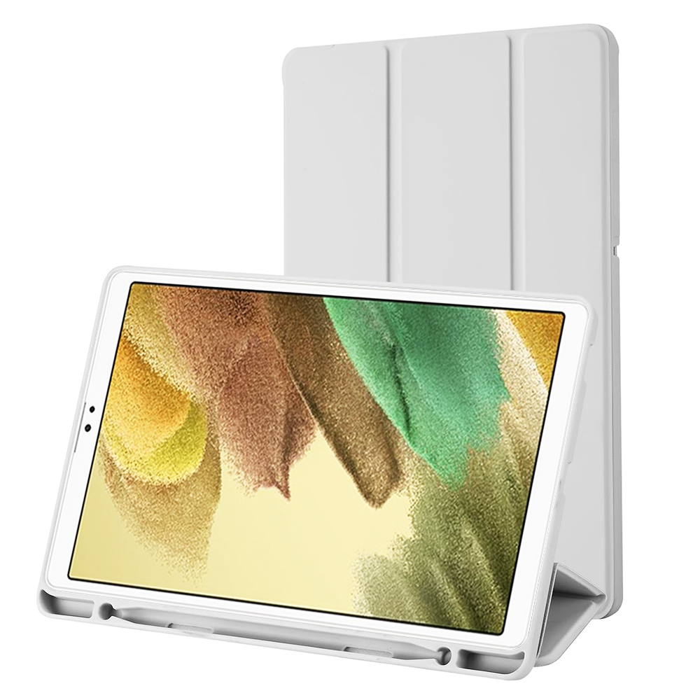 Techsuit Sklopný obal Flex Trifold (s držiakom na pero) - Samsung Galaxy Tab A7 Lite - Sivá KF2321721