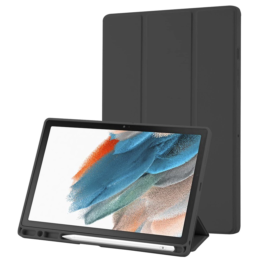 Techsuit Sklopný obal Flex Trifold (s držiakom na pero) - Samsung Galaxy Tab A8 10.5 (2021) - Čierna KF2321763