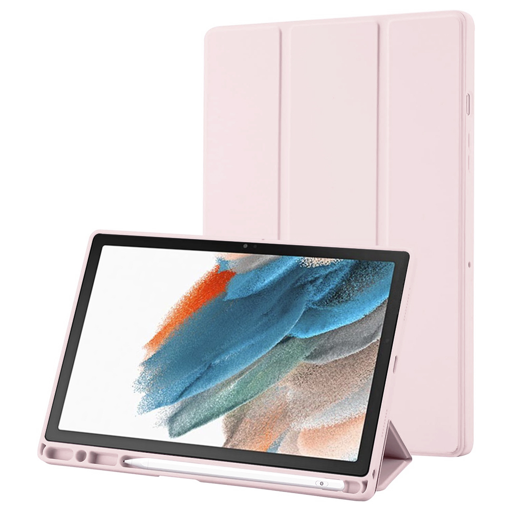 Techsuit Sklopný obal Flex Trifold (s držiakom na pero) - Samsung Galaxy Tab A8 10.5 (2021) - Ružová KF2321764
