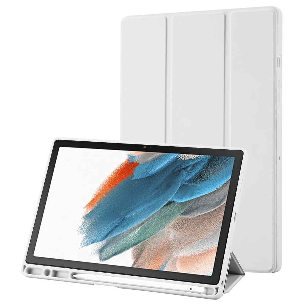 Techsuit Sklopný obal Flex Trifold (s držiakom na pero) - Samsung Galaxy Tab A8 10.5 (2021) - Sivá KF2321765