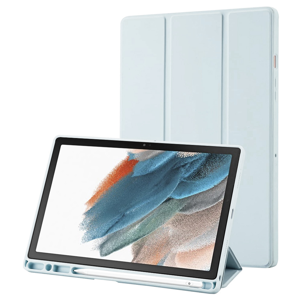 Techsuit Sklopný obal Flex Trifold (s držiakom na pero) - Samsung Galaxy Tab A8 10.5 (2021) - Sky Modrá KF2321768