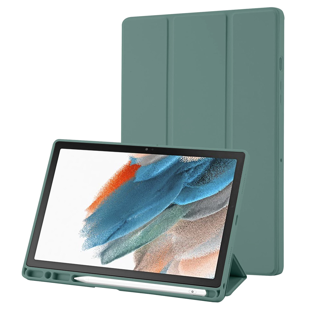 Techsuit Sklopný obal Flex Trifold (s držiakom na pero) - Samsung Galaxy Tab A8 10.5 (2021) - Zelená KF2321772