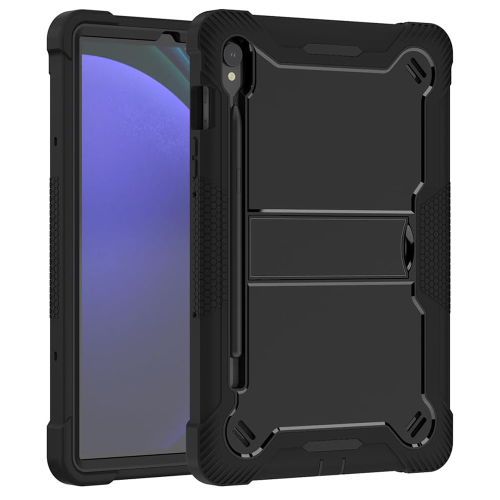 Techsuit Ochranný kryt Rugged TabShell + ochranná fólia na displej - Samsung Galaxy Tab S9 - Čierna KF2327007