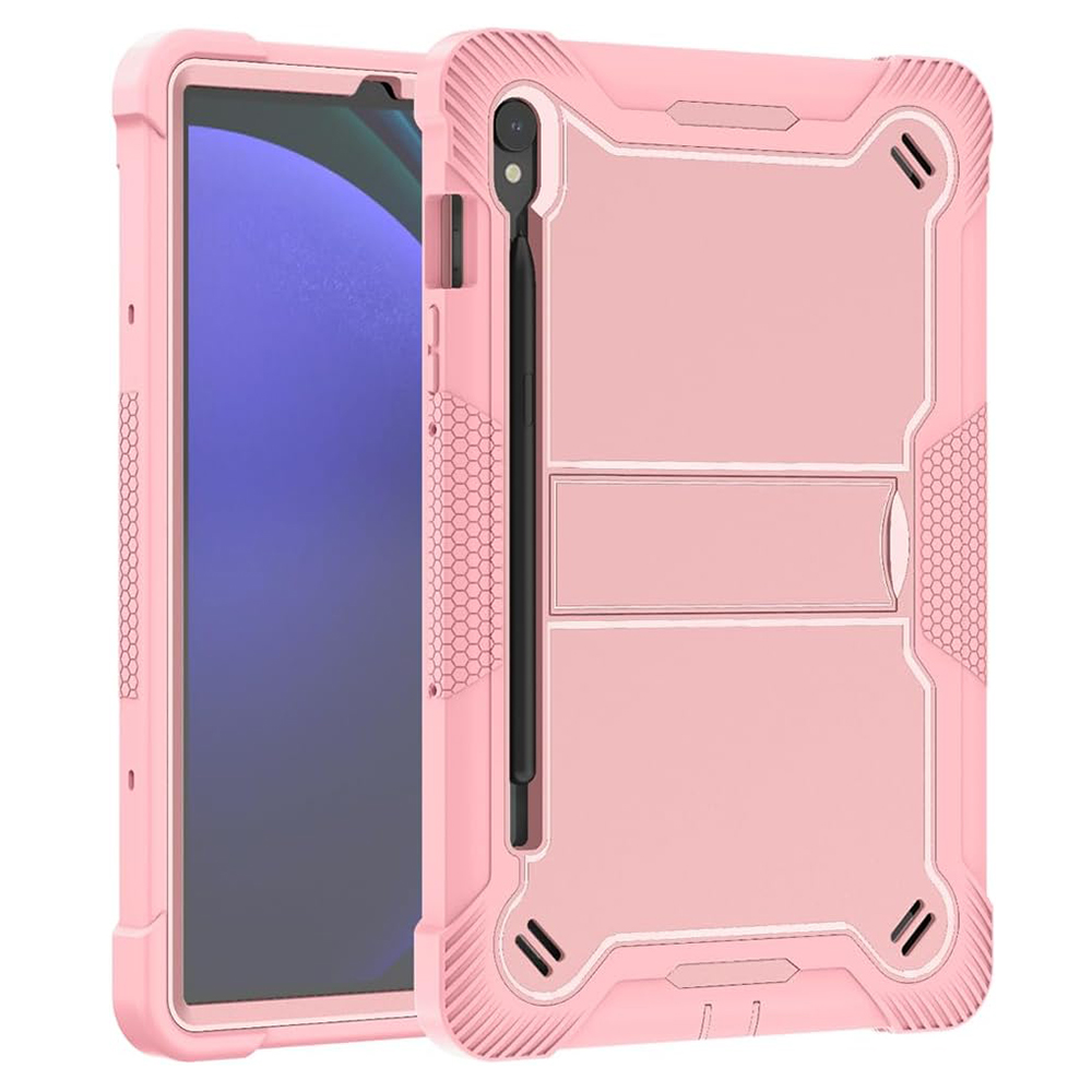 Techsuit Ochranný kryt Rugged TabShell + ochranná fólia na displej - Samsung Galaxy Tab S9 - Ružovo Zlatá KF2327008